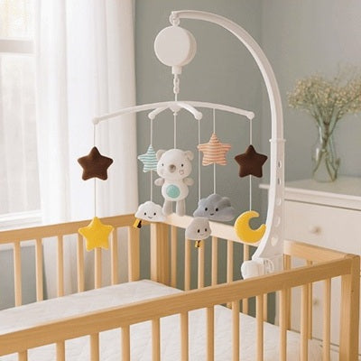 mobile musical bebe ourson fixe berceau