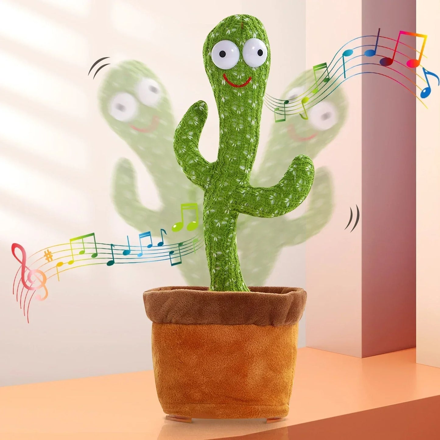 peluche cactus dansant chante repete