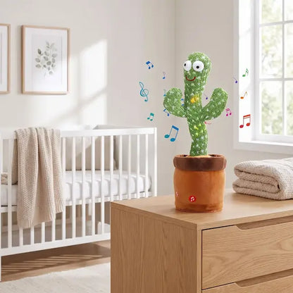 peluche interactive cactus musical posé commode chambre bébé