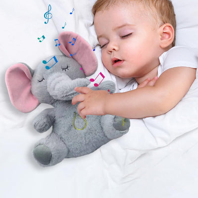 peluche qui respire bebe dort paisiblement