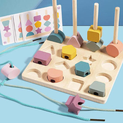 puzzle bebe presente avec fiches modeles et cordes