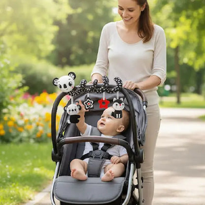 spirale d activité bébé poussette bébé regarde maman pousse